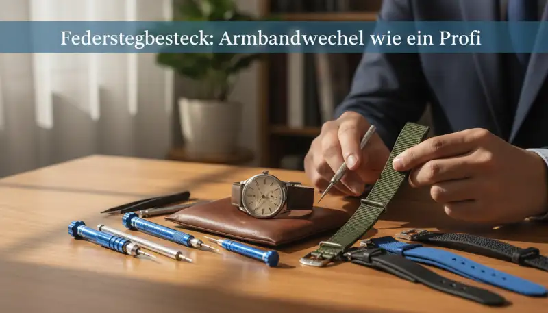 Federstegbesteck: Armbandwechsel wie ein Profi