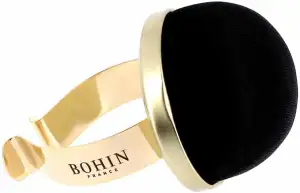 Bohin Handgelenk kissenförmige, schwarz Samt, c1