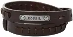 Fossil Vintage Casual Herren Leder oder Edelstahl mit Karabiner, Schließe oder Faltschließe Armband