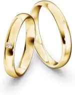 JC Trauringe Gold 585 Paarpreis Poliert I Traumhafte Eheringe 3,5 mm I Einzigartige Partnerringe ...