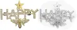 ARFUKA 2 Stück Anstecknadel Strass HAPPY Biene Stil Broschen Set Brosche Pins Anstecknadel Gesche...