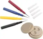 Watch Oil Dip Tool, Uhrmacher-Reparaturwerkzeug Professionelles Uhrenöler-Set 1 Ölbecher 4 Ölstif...