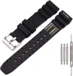 20mm weiches Silikonband kompatibel mit Citizen Hyper Aqualand Duplex Promaster Herren Taucheruhr Band wasserdicht Strap Uhren Zubehör