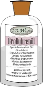 Großuhrenöl J.D. Windles, 50ml - Britische Qualität seit 1905 - C320859