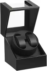 Automatische Uhrenbeweger Box PU Leder Uhrengehäuse mit leisem Motor Netzteil für Automatikuhren