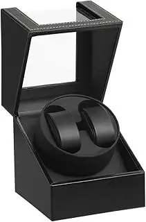 Automatische Uhrenbeweger Box PU Leder Uhrengehäuse mit leisem Motor Netzteil für Automatikuhren