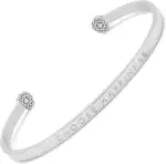 SIMPLE PLEDGE | Choose Happiness Armreif | Armband Damen mit Gravur in Silber, Gold, Roségold | Perfekt als Schmuck Geschenk | Blindgravur