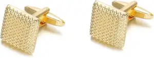 Klassische quadratische Manschettenknöpfe für Herren, Karierte Manschettenknöpfe