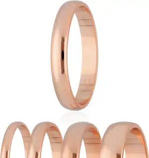 Treuheld® | 925 Sterling Silber Ring | Roségold | 48 Größen