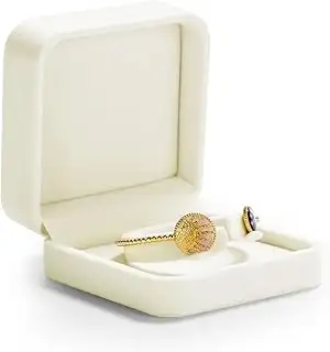 Oirlv Weiß Samt Armband Box,Bracelet Box für Aufbewahrungs Geburtstag Valentinst