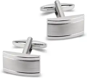 Herren silber Manschettenknöpfe Cufflinks Manschettenknopf für Hochzeit Geschäft