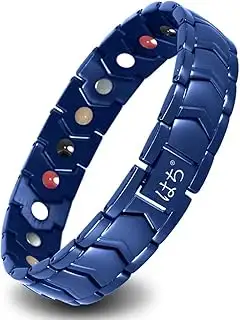 HAQI Herren Magnetarmband Gesundheit Energie Magnetfeldtherapie Arthritis Armban