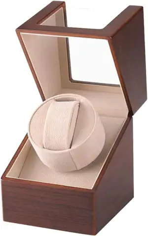 Automatische Uhrenbeweger Box Single Uhrenbeweger PU Leder Uhrengehäuse mit leis