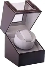 Automatische Uhrenbeweger Box Single Uhrenbeweger PU Leder Uhrengehäuse mit leisem Motor Batterie...