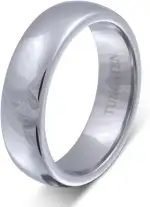 Juwelier Schönschmied - Herren Ehering Partnerring SilverLight Wolframcarbid inkl. persönliche La...