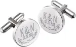 Gravado Manschettenknöpfe aus Edelstahl mit Gravur
