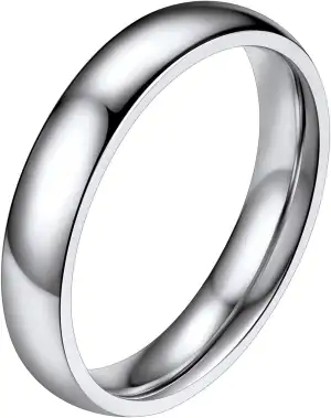 PROSTEEL Simpel Bandring 2mm/4mm/6mm/8mm breit Herren Damen personalisiert Traur