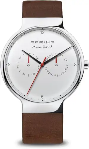 Bering Herren Quarz Uhr | Armbanduhr 42 mm Edelstahlgehäuse und Zifferblatt | Mi