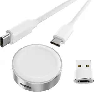 Basesailor Magnetisches Ladegerät für Apple Watch 11 10,5W USB C kabelloser Lade
