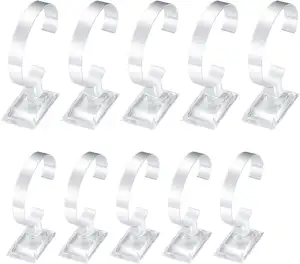 10 Stück Uhrenhalter Uhrenständer Halter, transparenter Armbandständer Halter, d