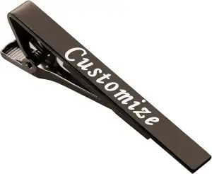 Krawattenklammern, personalisierbar, gravierte Krawattennadel, Geschenk für Männ