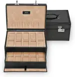 SACHER Uhrenkoffer new Classic/schwarz (Leder)