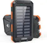 Vikeri Solar Powerbank 26800mAh, Powerbank Solar Wasserdichtes USB C Externer Akku mit 4 Outputs,...