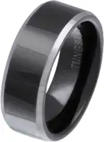 Juwelier Schönschmied - Herren Ehering Partnerring Back Beauty Wolframcarbid inkl. persönliche La...