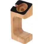 OUNONA Bambus Smartwatch Ladestation aus Holz mit Rutschfestem Polster Kompatibel mit Apple Watch Eleganter Uhrenhalter für Schlafzimmer und Büro Leichter Langlebiger Lade ständer