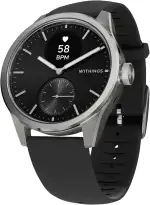 Withings ScanWatch 2 – Gesundheits-Smartwatch für Damen und Herren, EKG, SpO2, Temperatur, Schlaf-Tracker, Atemgesundheit, wasserdicht, Akku 35 Tage, Android und iOS, 42mm, Schwarz