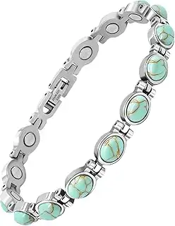 JEROOT Magnetarmband Türkisfarbenes,Damen Magnetische Armbänder für Frauen Versc