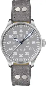 Laco Fliegeruhr, Automatikuhr, Edelstahlgehäuse, Saphirglas, 5 bar, Made in Germany