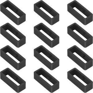 Vicloon Silikon Uhrenarmband Schlaufe, 12 Stück Armbanduhr Schlaufe, Silikon Uhr