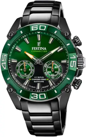 Festina Herrenuhr F20548 Connected Gehäuse aus Edelstahl 316L, Armband aus Edelstahl 316L