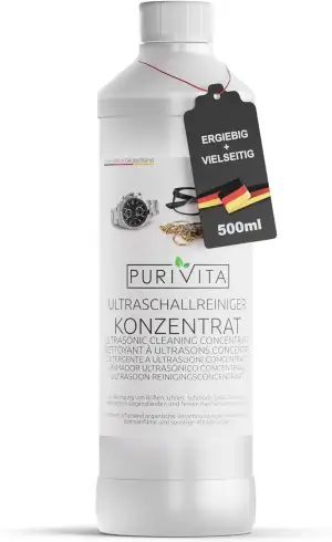 PURIVITA® Ultraschallreiniger Konzentrat [500ML] - Reinigungsmittel für Ultrasch