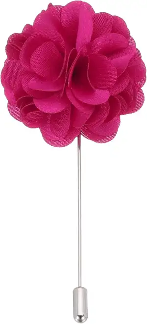 PATIKIL Blumenanstecker Pin, Reversnadel für Herren, Kamelienblume für Anzug, Ab