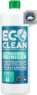 Eco Clean Ultraschallreiniger Konzentrat 1 Liter | Ultraschall Schmuckreiniger | Ultraschallreiniger Flüssigkeit | Brillenreiniger Ultraschall | Ultrasonic Cleaner | Schmuckreiniger Ultraschall