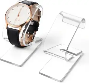 2 Stück Transparenter Uhrenständer Uhrenhalter Watch Holder Watch Stand Uhren Ha