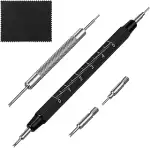 Larrel 5 Stück Uhrenwerkzeug, Uhrenarmband Werkzeug Uhrendeckelöffner Uhr Batteriewechsel Werkzeu...