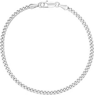 KRKC Herren Armband, 14K Gold Vergoldet/Silber Farbe 3/5/7/9mm Edelstahl Panzerk