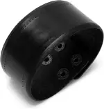 Lederarmband Herren Damen Leder Punk, Breites Vintage Herren Armband Leders, mit Doppel-Druckknopf, Lederarmband Herrens Breit, Leder Armband Herrens Schwarz Geschenk für Vater, Freund, Bruder