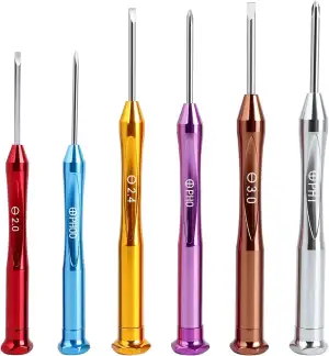 6-teiliges Magnetisches Präzisionsschraubendreher-Set Mini-Flach- und Kreuzschli