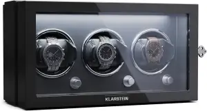 Klarstein Uhrenbeweger für Automatikuhren, Automatik-Uhrenbeweger für 3 Uhren, A