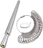 DoGeek Ringstock Metall Ringmaß Ringmesser Ringdorn Set/UK, EU, USA und Switzerland