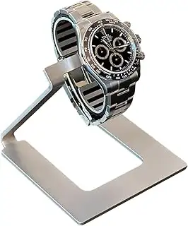 Uhrenständer Edelstahl – Premium Uhrenhalter mit Leder‑Schutz – minimalistisch &