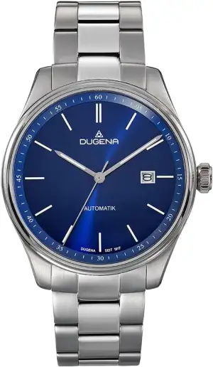 Dugena Herren-Armbanduhr 4461090 Milano Automatik, Edelstahlgehäuse, Saphirglas, Drückerfaltschließe, 5 bar