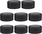 8 Stück Pack Uhrenbeweger Ersatzkissen Weiche PU Uhrenkissen für Uhrenboxen Aufbewahrung Reiseetuis Schwarzes Polster für Automatische Uhren