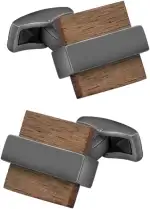 Mr.Van Herren-Manschettenknöpfe aus natürlichem Holz, handgefertigt, quadratisch, für Valentinstag, Festival, Geburtstag, Jahrestag, Abschluss, Geschenk für Männer, Kupfer + Holz