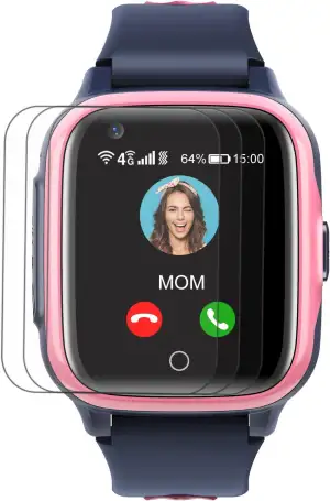 3 X Displayschutzfolie aus Gehärtetem Glas 4G Kinder GPS Smartwatch