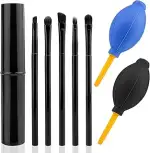 7-Teiliges Uhren Reinigungsbürsten Set, Kunststoff Bürsten für Uhrwerk Schmuck mit 2 Blasebalg, T...